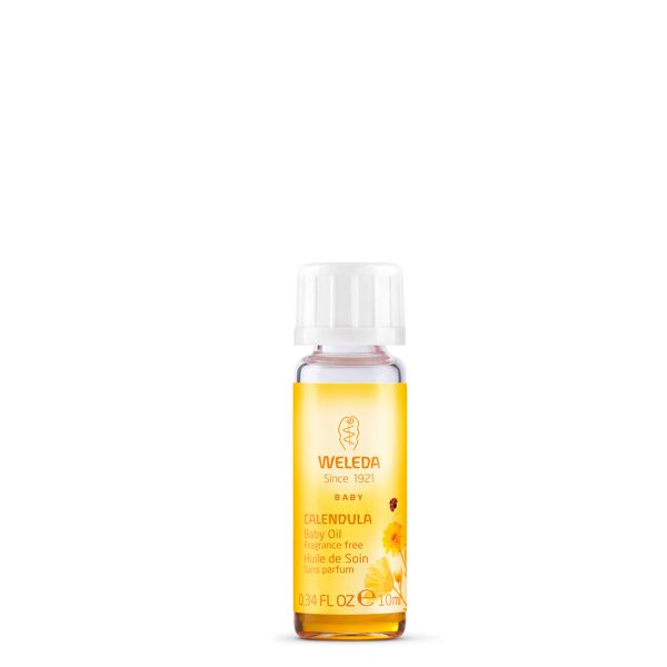 Weleda Mini Huile de Massage Douceur Bébé Sans Parfum, 10 ml